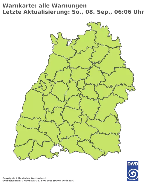 Aktuelle Wetterwarnungen für  Rhein-Neckar-Kreis und Stadt Heidelberg