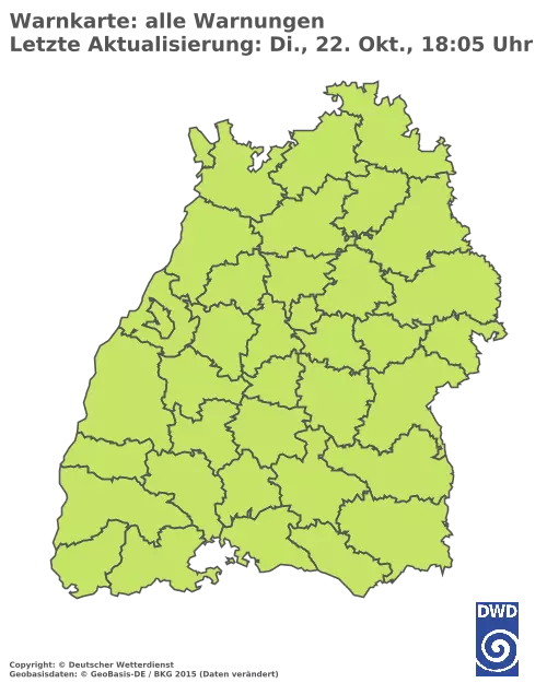 Aktuelle Wetterwarnungen für  Rhein-Neckar-Kreis und Stadt Heidelberg